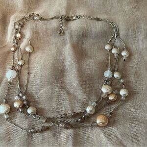 Vintage Costume Jewelry Necklace measures 16”